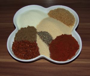 Die Gewürze für das Rub