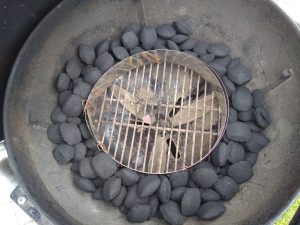 Döner-Spieß - die indirekte Grillzone Döner-Spieß - die indirekte Grillzone